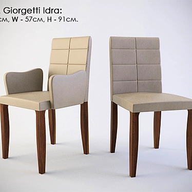 Sleek Giorgetti Idra Chair 3D model image 1 