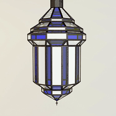 Elegant Oriental Lamp 3D model image 1 