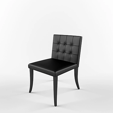 Elegant Ginevra Chair: Italian Craftsmanship 3D model image 1 