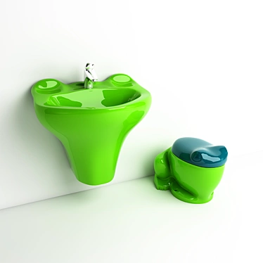 Vitra Kids Toilet & Sink 3D model image 1 