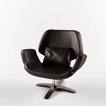  Besana Italian Leather Armchair 3D model image 1 