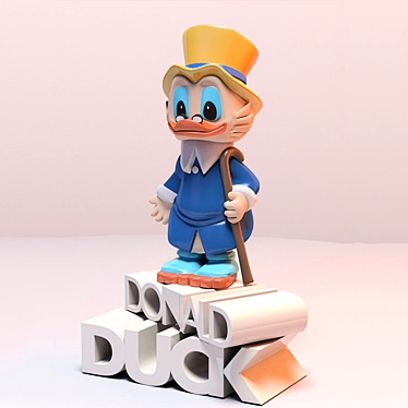 Quacktastic Plastic Duck Toy 3D model image 1 