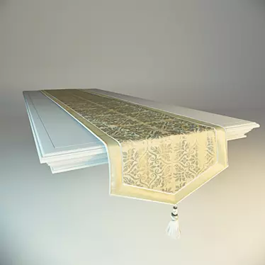 Elegant Tablecloth: Embellish Your Table! 3D model image 1 