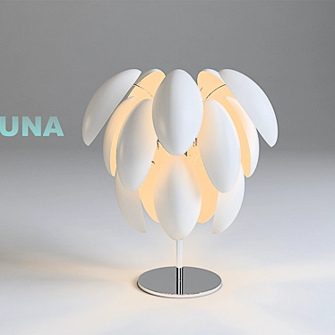 LUNA Table Lamp: Elegant and Functional 3D model image 1 