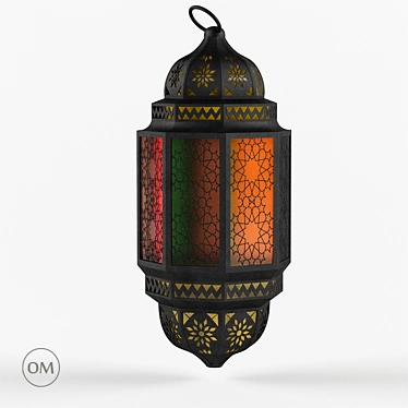 Maroccan Delight: Handcrafted Lamp 3D model image 1 