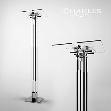 Elegant Charles Archeo Torchere 3D model image 1 