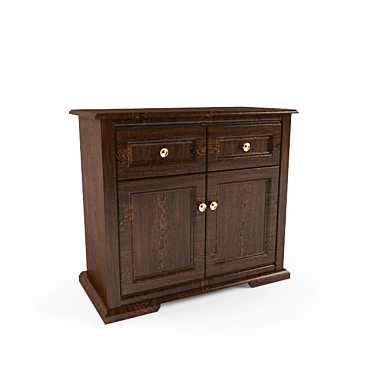 Septima Oak Chest of Drawers 3D model image 1 