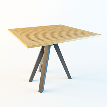 Modern Dining Table: W90cm L90cm H74cm 3D model image 1 