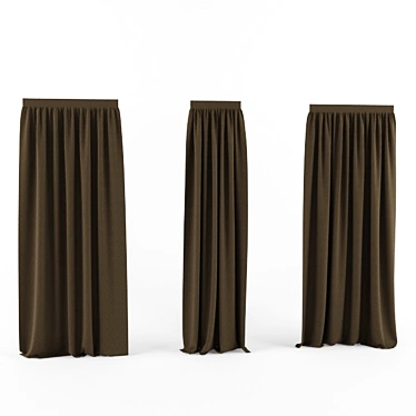 Contemporary Drapery: High-detail 3D Model 3D model image 1 