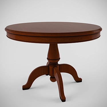 Classic Style Round Table - 1100 Diameter 3D model image 1 