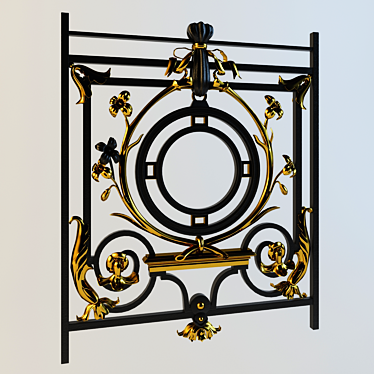 Architectural Balcony & Staircase Fencing 3D model image 1 