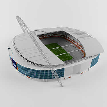 Game Day Glory: Stadion Wembey 3D model image 1 