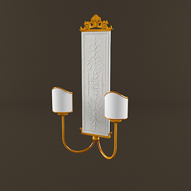 Baga Sconce: Modern Elegance Illuminated 3D model image 1 