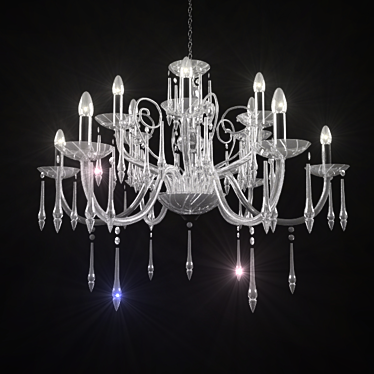 Swarovski Strass Pendant Chandelier 3D model image 1 