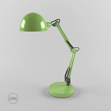  Green Desk Lamp 3D model image 1 