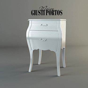 Giusti Portos Tiffany 1 - Elegant Vintage-Style Desk 3D model image 1 