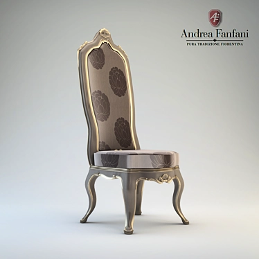 Elegant Fanfani Chair 3D model image 1 