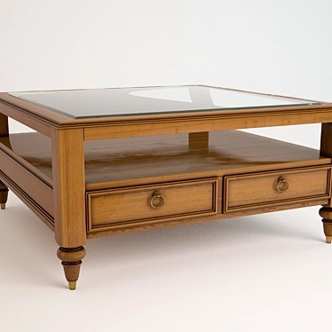 Quail Hollow Coffee Table: Simple and Stylish 3D model image 1 