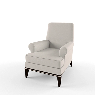 Hickory Chair: Elegant and Comfortable 3D model image 1 