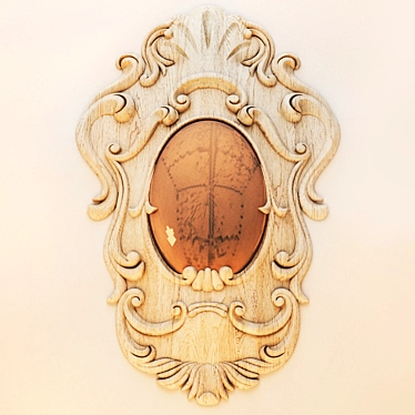 Centrally Crafted Cartouche Panel 3D model image 1 