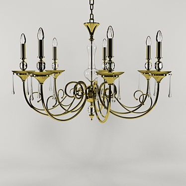 KOLARIZ 6-Light Chandelier 3D model image 1 