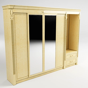 Hallway Wardrobe: Elegant and Functional 3D model image 1 