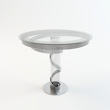 Sleek Spiral Table 3D model image 1 