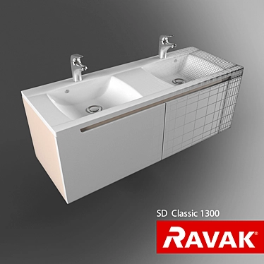 Classic Shower Enclosure Ravak SD 1300 3D model image 1 