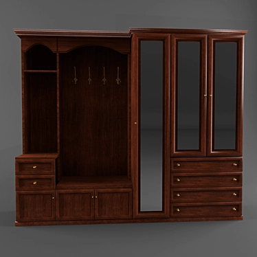 Spacious Entryway Set - 2700mm Width 3D model image 1 