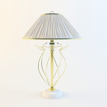 Title: Elegant Texture-Inclusive Table Lamp 3D model image 1 