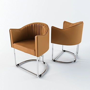 Sleek Modern Chair 3D model image 1 