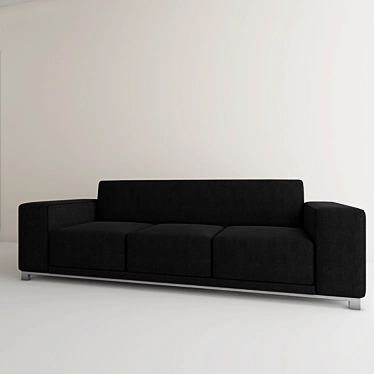 Modern Plumer Sofa - W2310xD860xH700mm 3D model image 1 