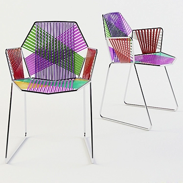 Tropicalia Steel Frame Chair 3D model image 1 