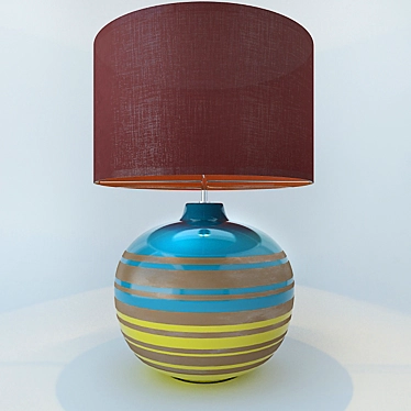 Portuguese Ceramic Table Lamp 3D model image 1 