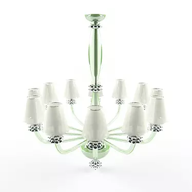 Title: Sleek Modern Chandelier 3D model image 1 