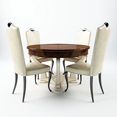 Vintage-inspired Kitchen Set - Arte Antiqua 3D model image 1 