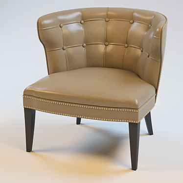 Quilted Headboard Chair 3D model image 1 