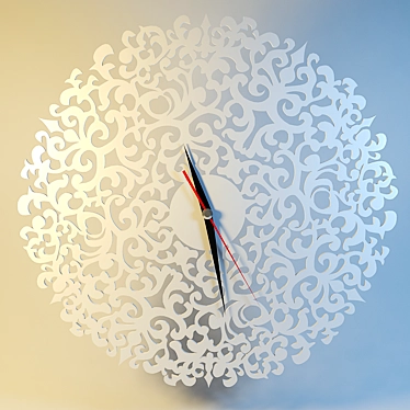 Patterned Wall Clock - 39 cm 3D model image 1 