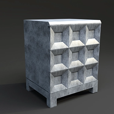 Elegant Bedside Table: ESTETICA 3D model image 1 