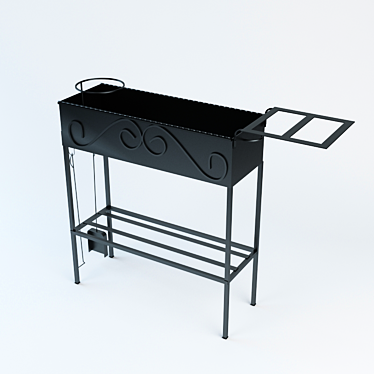 Mangal Master: Portable BBQ Grill 3D model image 1 