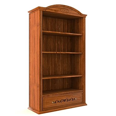 Siena Bookshelf: Stylish and Spacious 3D model image 1 