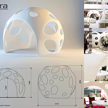 Tent "Sphere" in the shopping center "Europe"