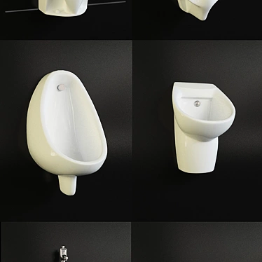 Modern Urinals Collection 3D model image 1 