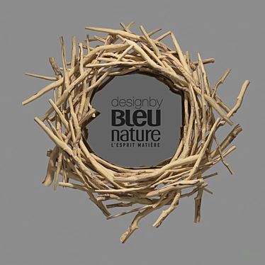  Rustic Wood and Glass Accent 3D model image 1 
