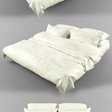 Luxury Bedding Set 3D model image 1 