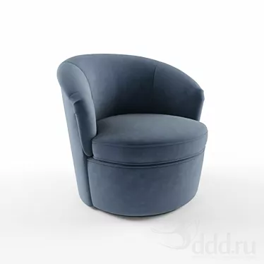 ErgoSwivel: Ultimate Comfort Chair 3D model image 1 