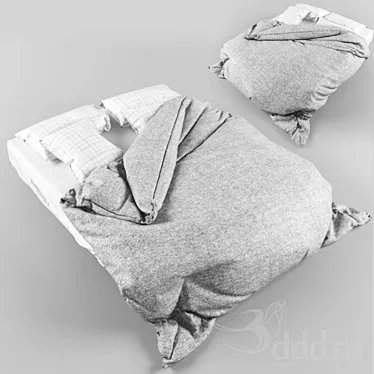 Luxury Dream Bed Linen 3D model image 1 