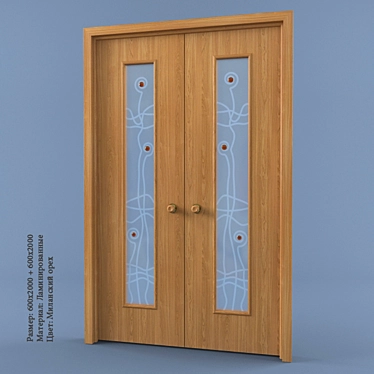 Elegant Interior Door 3D model image 1 