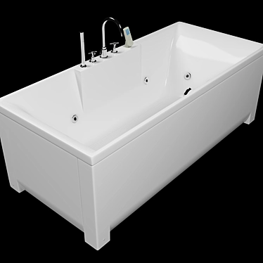 Minimalist Bathtub 3D model image 1 