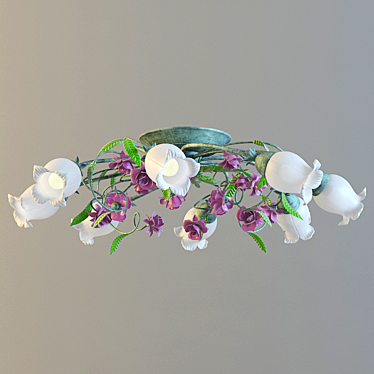 Italian-Made Ameli Ceiling Chandelier 3D model image 1 